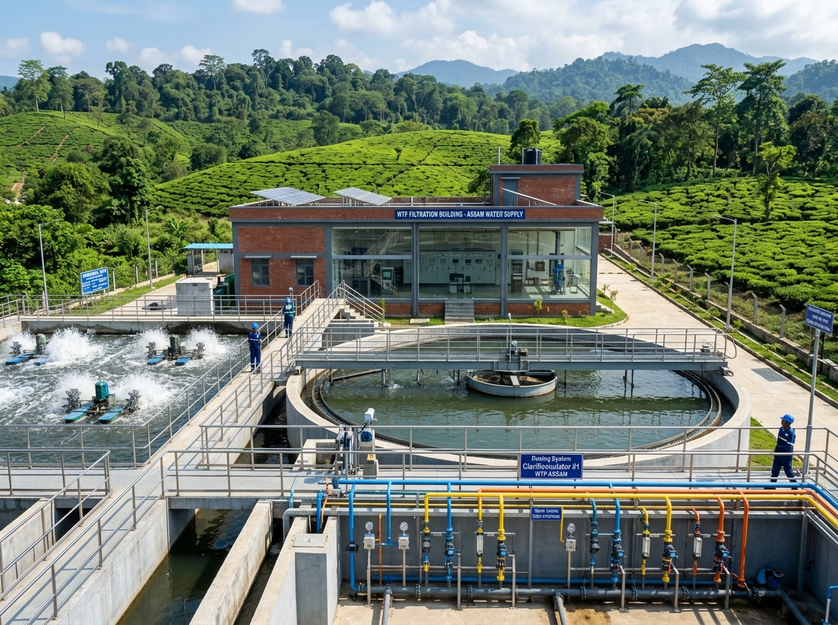 PHED Assam WTP Clariflocculator